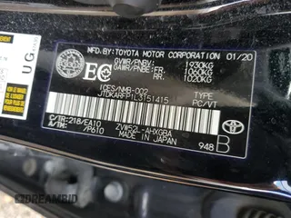 2020 Toyota Prius LE with VIN JTDKARFP1L3151415, listed as a Copart auction lot 79320594 with Not Provided miles and Salvage Title. Bid and sale history available at DreamBid. Image 12.