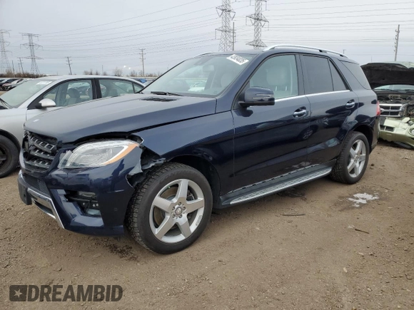 2015 Mercedes-Benz M 400 with VIN 4JGDA5GB3FA514815, listed as a Copart auction lot 43934035 with 90,250 mi miles and Salvage Title. Bid and sale history available at DreamBid. Image 1.