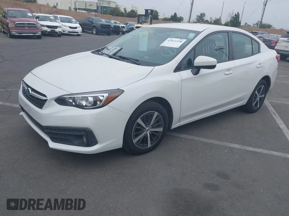 2021 Subaru Impreza Premium with VIN 4S3GKAV61M3604298, listed as a IAAI auction lot 42011198 with 50,667 mi miles and . Bid and sale history available at DreamBid. Image 2.