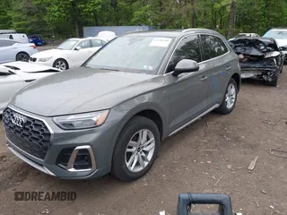 2023 Audi Q5 S line Premium with VIN WA1GAAFY2P2013050, listed as a IAAI auction lot 42208300 with 22,218 mi miles and . Bid and sale history available at DreamBid. Image 2.