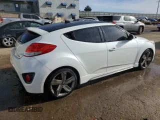 2015 Hyundai Veloster Turbo with VIN KMHTC6AE5FU243883, listed as a Copart auction lot 87482514 with 159,499 mi miles and Clean title. Bid and sale history available at DreamBid. Image 3.