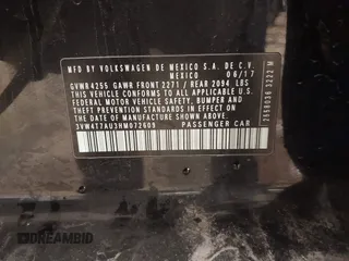 2017 Volkswagen GTI S с VIN 3VW4T7AU3HM072609, выставлен на аукционе IAAI как лот 42064578 с пробегом 102 199 миль миль и . История ставок и продаж доступна на DreamBid. Изображение 9.