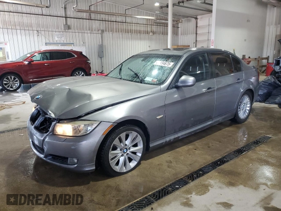 2011 BMW 3 Series 328i xDrive with VIN WBAPK7C59BF086172, listed as a Copart auction lot 49834675 with 182,547 mi miles and Salvage Title. Bid and sale history available at carsss.com. Image 1.