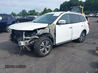 2017 Nissan Pathfinder SV with VIN 5N1DR2MM6HC623919, listed as a IAAI auction lot 42713558 with 50,221 mi miles and . Bid and sale history available at DreamBid. Image 18.