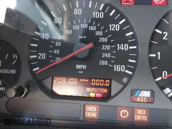 1997 BMW 3 Series with VIN WBSCD0325VEE10975, listed as a IAAI auction lot 41851847 with 209,106 mi miles and . Bid and sale history available at DreamBid. Image 7.