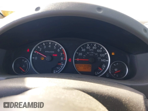 2005 Nissan Xterra S with VIN 5N1AN08U05C628803, listed as a IAAI auction lot 41525766 with 170,539 mi miles. Bid and sale history available at carsss.com. Image 7.