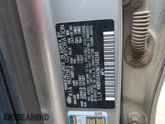 2021 Kia Seltos S z VIN KNDEU2AA3M7148248, wystawiony jako Copart lot #51500265 z przebiegiem 84 898 mil mil oraz Szkoda całkowita • Salvage title. Historia ofert i sprzedaży dostępna na DreamBid. Obrazek 15.