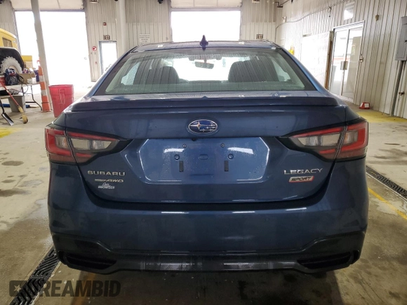 2021 Subaru Legacy Sport with VIN 4S3BWAH69M3014876, listed as a Copart auction lot 49334075 with 22,310 mi miles and Salvage Title. Bid and sale history available at carsss.com. Image 6.