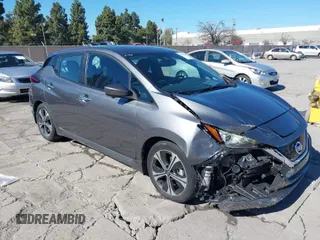 2021 Nissan LEAF SV with VIN 1N4AZ1CV4MC551890, listed as a IAAI auction lot 41828362 with 43,609 mi miles and . Bid and sale history available at DreamBid. Image 1.