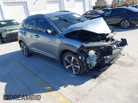 2019 Hyundai Kona Limited with VIN KM8K33A58KU340225, listed as a IAAI auction lot 41790438 with 53,965 mi miles. Bid and sale history available at carsss.com. Image 1.