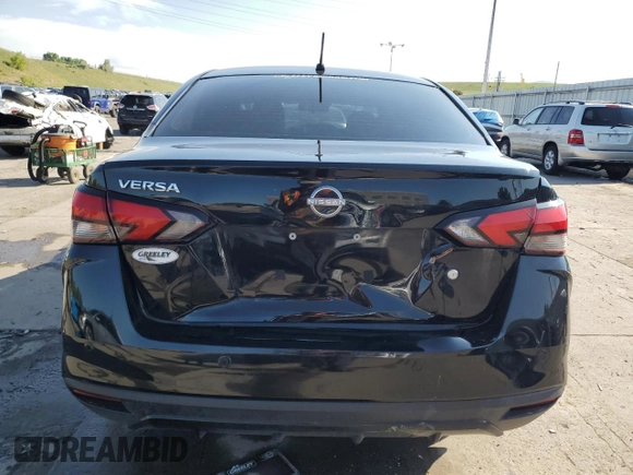 2023 Nissan Versa S with VIN 3N1CN8DV6PL818075, listed as a Copart auction lot 60322735 with 40,067 mi miles and Salvage title. Bid and sale history available at DreamBid. Image 6.