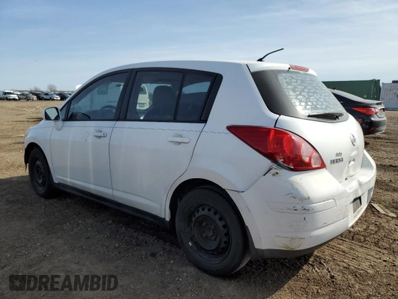 2007 Nissan Versa 1.8 S with VIN 3N1BC13E27L378429, listed as a Copart auction lot 48575995 with 92,504 mi miles and Salvage Title. Bid and sale history available at carsss.com. Image 2.