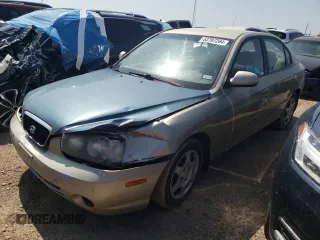 2001 Hyundai Elantra GLS with VIN KMHDN45D61U048940, listed as a Copart auction lot 63707284 with 152,462 mi miles and Salvage title. Bid and sale history available at DreamBid. Image 1.