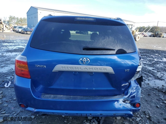 2008 Toyota Highlander with VIN JTEES41A082020825, listed as a Copart auction lot 50257665 with 189,308 mi miles and Salvage Title. Bid and sale history available at carsss.com. Image 6.