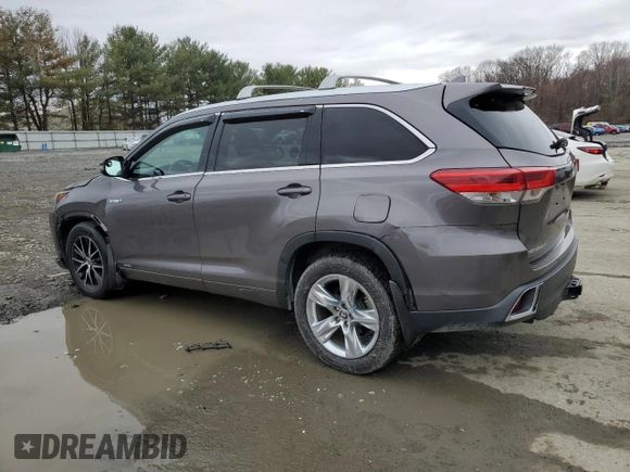 2017 Toyota Highlander Hybrid Limited with VIN 5TDDGRFH2HS031001, listed as a Copart auction lot 49630425 with 72,726 mi miles and Clean title. Bid and sale history available at DreamBid. Image 2.