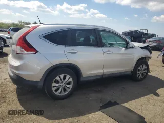 2013 Honda CR-V EX-L with VIN 2HKRM4H76DH679026, listed as a Copart auction lot 54014485 with 154,895 mi miles and Salvage Title. Bid and sale history available at carsss.com. Image 3.