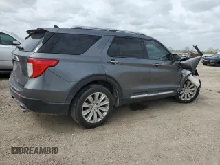 2023 Ford Explorer Limited with VIN 1FMSK7FH1PGA15693, listed as a Copart auction lot 46458305 with 35,295 mi miles and Salvage Title. Bid and sale history available at carsss.com. Image 3.