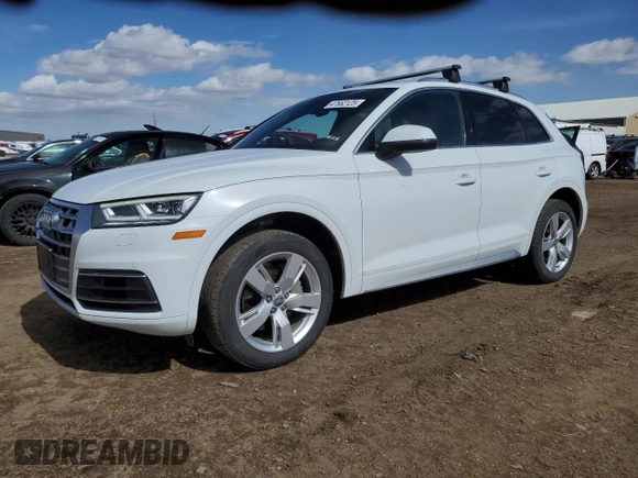 2019 Audi Q5 Premium Plus with VIN WA1BNAFY5K2044431, listed as a Copart auction lot 47662125 with 44,516 mi miles and Salvage Title. Bid and sale history available at carsss.com. Image 1.