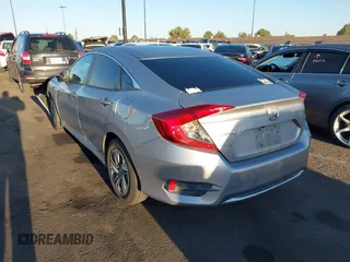 2019 Honda Civic Sedan LX with VIN 2HGFC2F66KH550182, listed as a IAAI auction lot 41861965 with 160,344 mi miles. Bid and sale history available at carsss.com. Image 3.