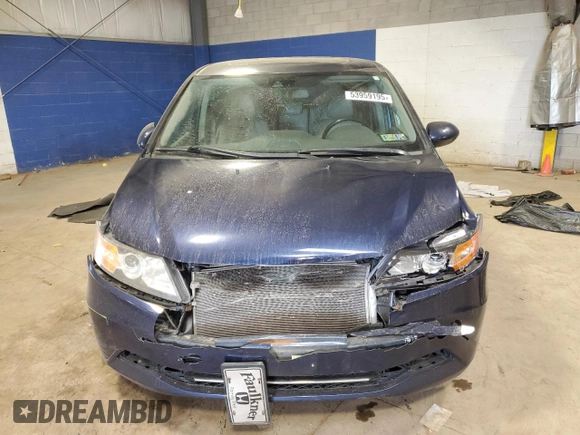 2014 Honda Odyssey EX-L with VIN 5FNRL5H66EB027040, listed as a Copart auction lot 53959195 with 199,431 mi miles and Salvage Title. Bid and sale history available at carsss.com. Image 5.