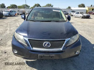 2010 Lexus RX 450h with VIN JTJZB1BA1A2400309, listed as a Copart auction lot 62584925 with 131,357 mi miles and Salvage title. Bid and sale history available at DreamBid. Image 5.