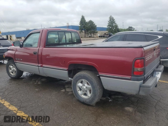 1996 Dodge 1500 z VIN 1B7HC16Y2TJ139882, wystawiony jako Copart lot #57718955 z przebiegiem 108 136 mil mil oraz Czysty tytuł • Clean title. Historia ofert i sprzedaży dostępna na DreamBid. Obrazek 2.