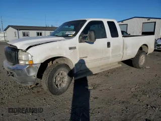 2002 Ford Super Duty F-250 XL with VIN 1FTNX21F72EC02887, listed as a Copart auction lot 42004625 with 285,872 mi miles and Salvage Title. Bid and sale history available at carsss.com. Image 1.