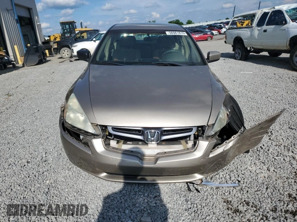 2003 Honda Accord LX with VIN 1HGCM56303A145989, listed as a Copart auction lot 56981815 with 67,652 mi miles and Salvage title. Bid and sale history available at DreamBid. Image 5.