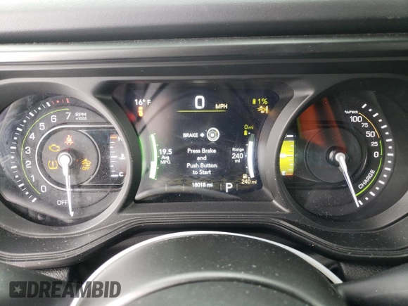 2024 Jeep Wrangler Rubicon with VIN 1C4RJXR66RW237347, listed as a Copart auction lot 88774995 with 18,018 mi miles and Salvage Title. Bid and sale history available at DreamBid. Image 9.
