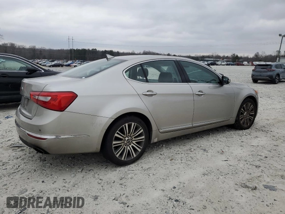 2014 Kia Cadenza Premium with VIN KNALN4D75E5120252, listed as a Copart auction lot 44543654 with 188,338 mi miles and Non Repairable. Bid and sale history available at carsss.com. Image 3.