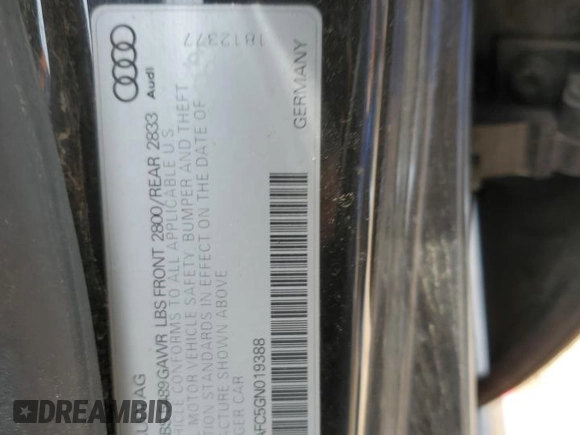 2016 Audi A7 Prestige с VIN WAU2GAFC5GN019388, выставлен на аукционе Copart как лот 57919005 с пробегом 146 116 миль миль и Чистый • Clean title. История ставок и продаж доступна на DreamBid. Изображение 12.