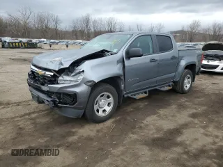 2021 Chevrolet Colorado 4WD Work Truck z VIN 1GCGTBEN3M1196652, wystawiony jako Copart lot #47088715 z przebiegiem 111 191 mil mil oraz Szkoda całkowita • Salvage title. Historia ofert i sprzedaży dostępna na DreamBid. Obrazek 1.
