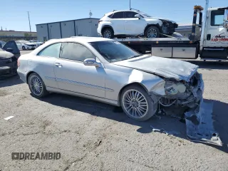 2003 Mercedes-Benz CLK 320 with VIN WDBTJ65J43F018421, listed as a Copart auction lot 77991554 with 198,225 mi miles and Salvage Title. Bid and sale history available at DreamBid. Image 4.