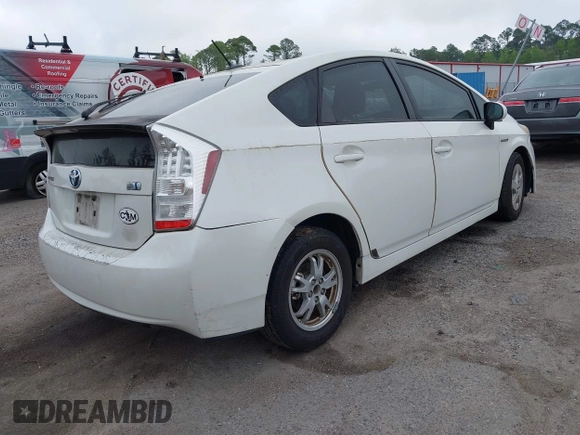 2011 Toyota Prius I with VIN JTDKN3DUXB1463897, listed as a IAAI auction lot 41930431 with 350,478 mi miles. Bid and sale history available at carsss.com. Image 4.