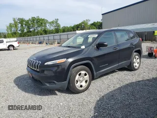 2015 Jeep Cherokee Sport with VIN 1C4PJLABXFW760150, listed as a Copart auction lot 54089045 with 126,714 mi miles and Clean Title. Bid and sale history available at carsss.com. Image 1.