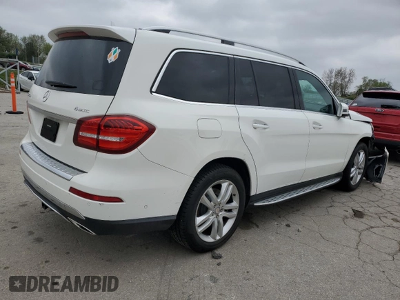 2017 Mercedes-Benz GLS 450 with VIN 4JGDF6EE2HA793911, listed as a Copart auction lot 52298125 with 99,274 mi miles and Salvage Title. Bid and sale history available at DreamBid. Image 3.