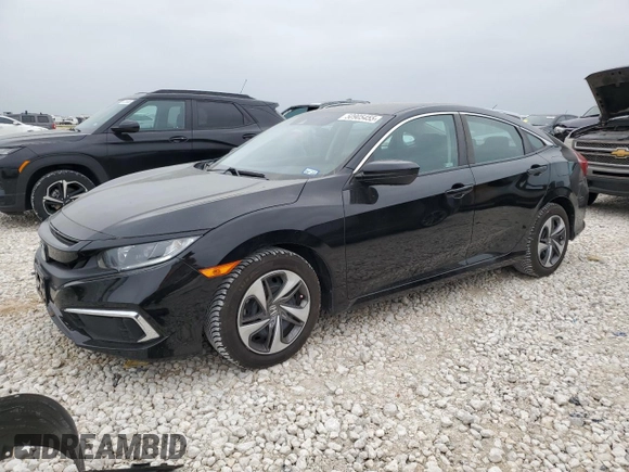 2019 Honda Civic LX with VIN 2HGFC2F60KH505609, listed as a Copart auction lot 50905455 with 101,807 mi miles and Salvage Title. Bid and sale history available at DreamBid. Image 1.