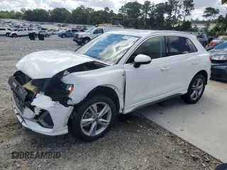 2021 Audi Q3 S line Premium with VIN WA1DECF37M1028653, listed as a Copart auction lot 61348155 with 42,322 mi miles and Salvage title. Bid and sale history available at DreamBid. Image 1.