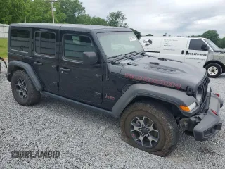 2018 Jeep Wrangler Unlimited Rubicon with VIN 1C4HJXFNXJW141877, listed as a Copart auction lot 55913055 with 71,503 mi miles and Salvage title. Bid and sale history available at DreamBid. Image 4.