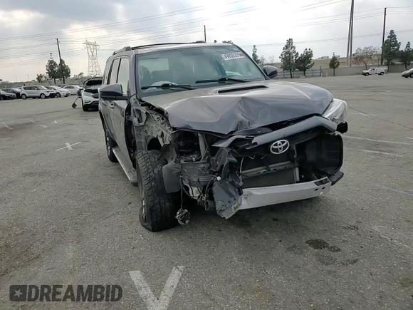 2018 Toyota 4Runner SR5 with VIN JTEBU5JRXJ5539376, listed as a Copart auction lot 49808395 with 76,373 mi miles and Salvage Title. Bid and sale history available at DreamBid. Image 12.