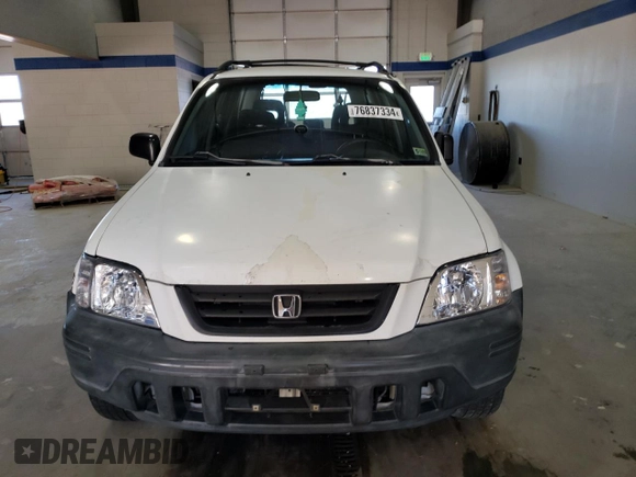 2001 Honda CR-V LX with VIN JHLRD284X1S014401, listed as a Copart auction lot 76837334 with 195,358 mi miles and Salvage Title. Bid and sale history available at carsss.com. Image 5.