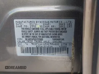 2016 Nissan Sentra SV with VIN 3N1AB7AP5GY225889, listed as a IAAI auction lot 42211674 with 131,693 mi miles and . Bid and sale history available at DreamBid. Image 9.