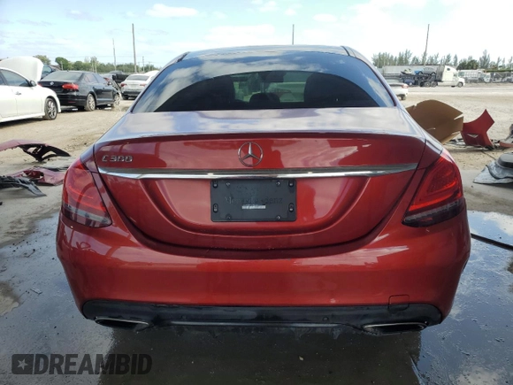 2019 Mercedes-Benz C 300 with VIN 55SWF8DB8KU283303, listed as a Copart auction lot 52826415 with 50,871 mi miles and Salvage Title. Bid and sale history available at DreamBid. Image 6.