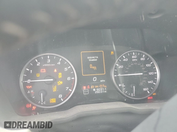 2025 Subaru Forester Premium с VIN JF2SLDDC2SH417217, выставлен на аукционе Copart как лот 60807235 с пробегом 26 031 миль миль и Списание • Salvage title. История ставок и продаж доступна на DreamBid. Изображение 9.