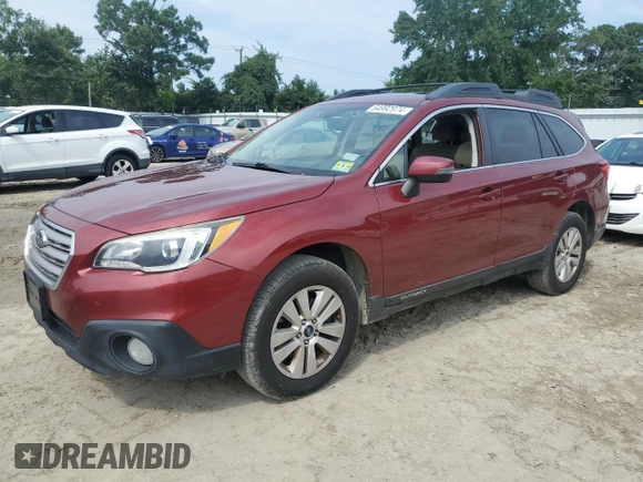 2016 Subaru Outback Premium with VIN 4S4BSAHC9G3340131, listed as a Copart auction lot 64992974 with 98,121 mi miles and Salvage title. Bid and sale history available at DreamBid. Image 1.
