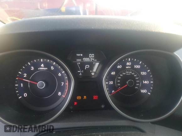 2011 Hyundai Elantra GLS with VIN 5NPDH4AE7BH053392, listed as a Copart auction lot 50444705 with 198,634 mi miles and Salvage Title. Bid and sale history available at carsss.com. Image 9.