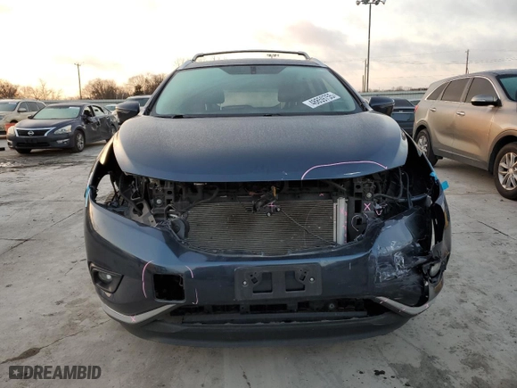 2017 Nissan Murano SL with VIN 5N1AZ2MG5HN183211, listed as a Copart auction lot 48859755 with 104,566 mi miles and Salvage Title. Bid and sale history available at carsss.com. Image 5.