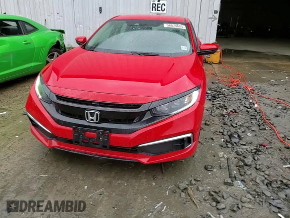 2020 Honda Civic LX with VIN 2HGFC2F69LH569083, listed as a Copart auction lot 56874685 with 79,770 mi miles and Salvage title. Bid and sale history available at DreamBid. Image 14.
