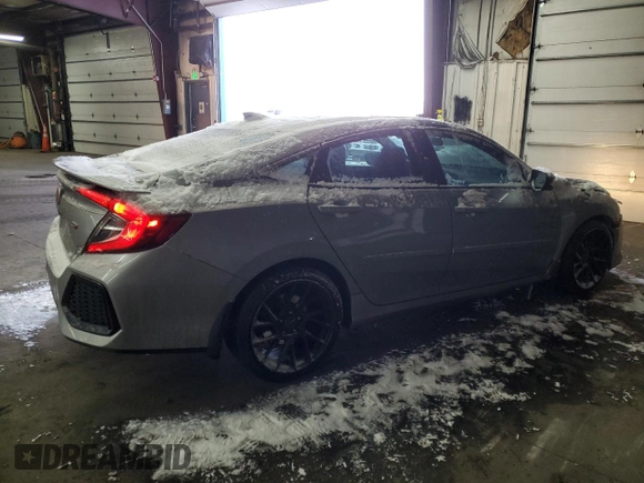 2018 Honda Civic Si with VIN 2HGFC1E56JH705069, listed as a Copart auction lot 45688515 with 134,264 mi miles and Salvage Title. Bid and sale history available at DreamBid. Image 3.