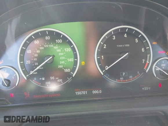2016 BMW 5 Series 535i with VIN WBA5B1C50GG129786, listed as a IAAI auction lot 41701428 with 150,701 mi miles and . Bid and sale history available at DreamBid. Image 7.